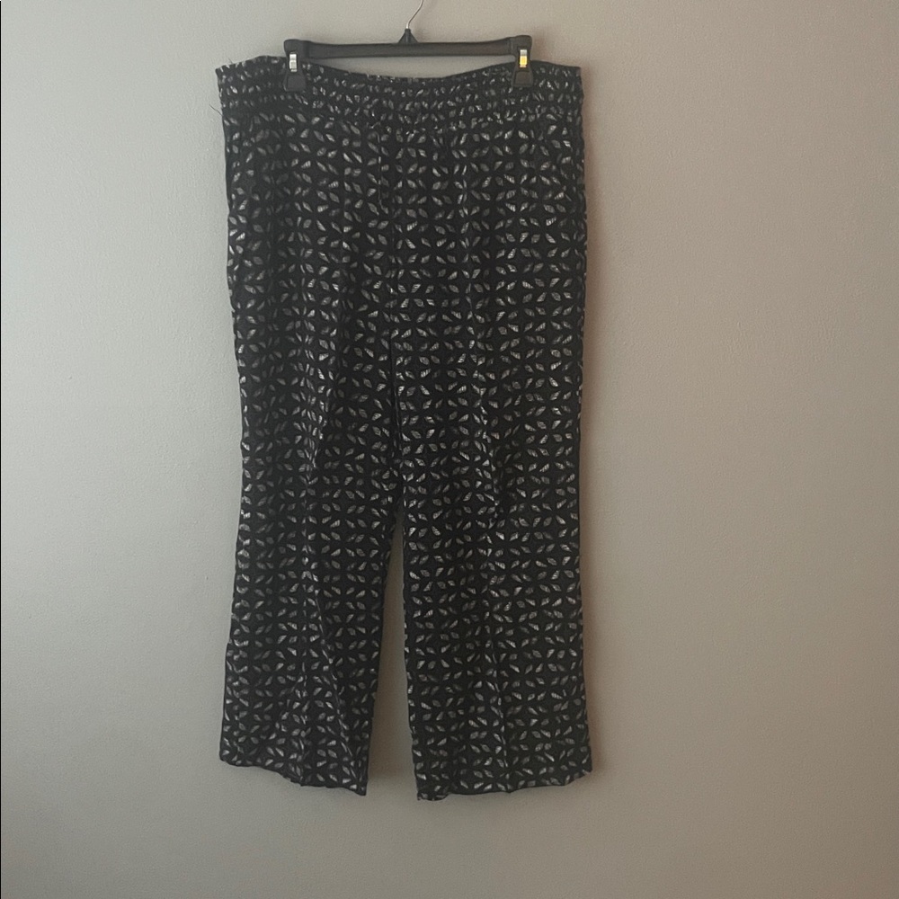 Maurices Black and White Textured Pants